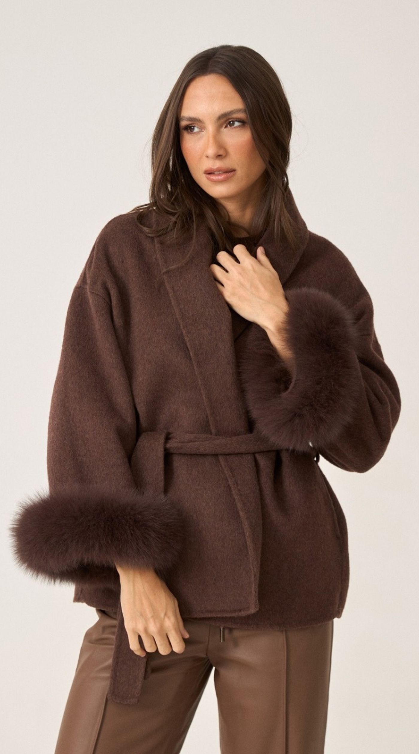 SOPHIA - Fur Trenchcoat
