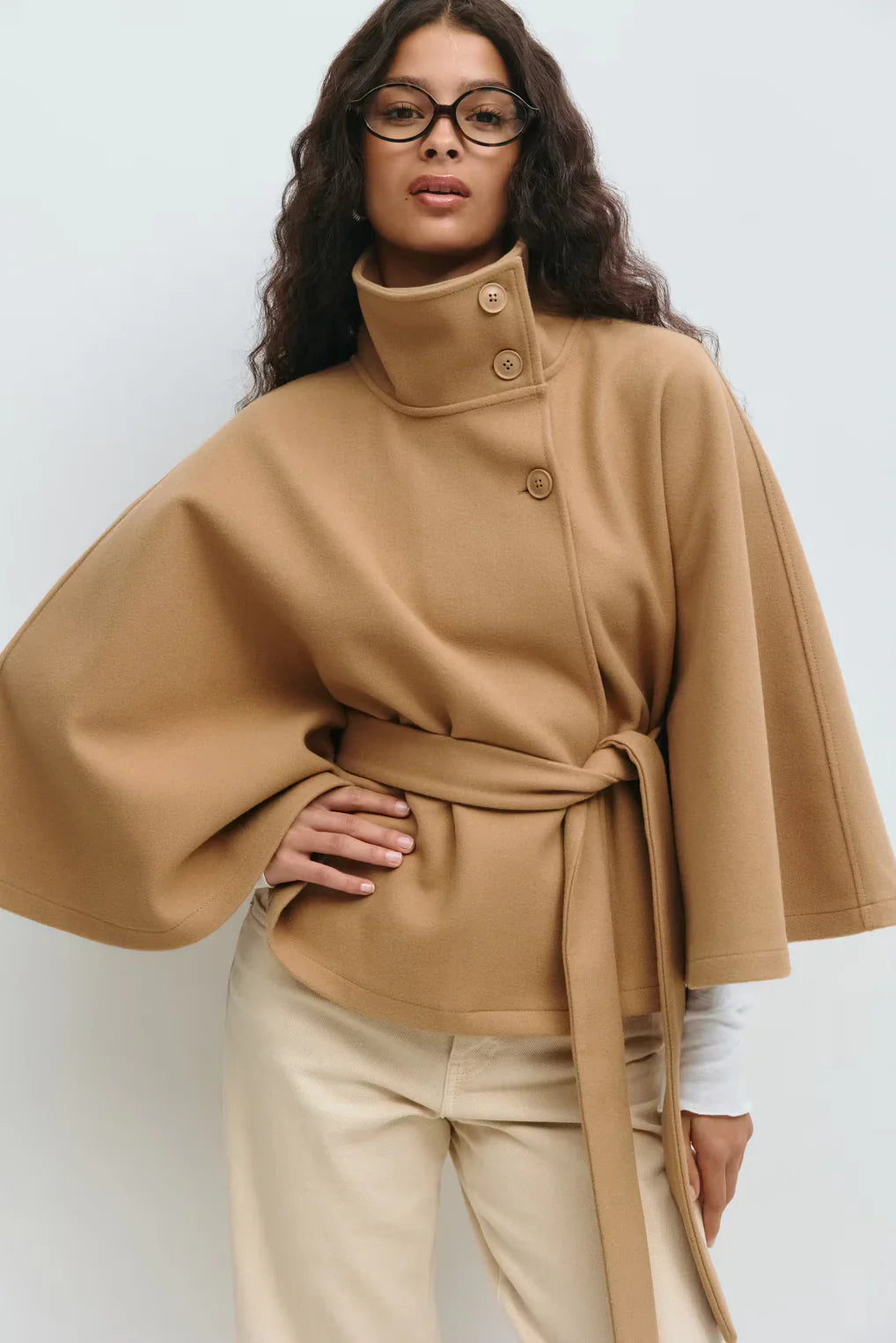 Liora - Belt Cape Jacket