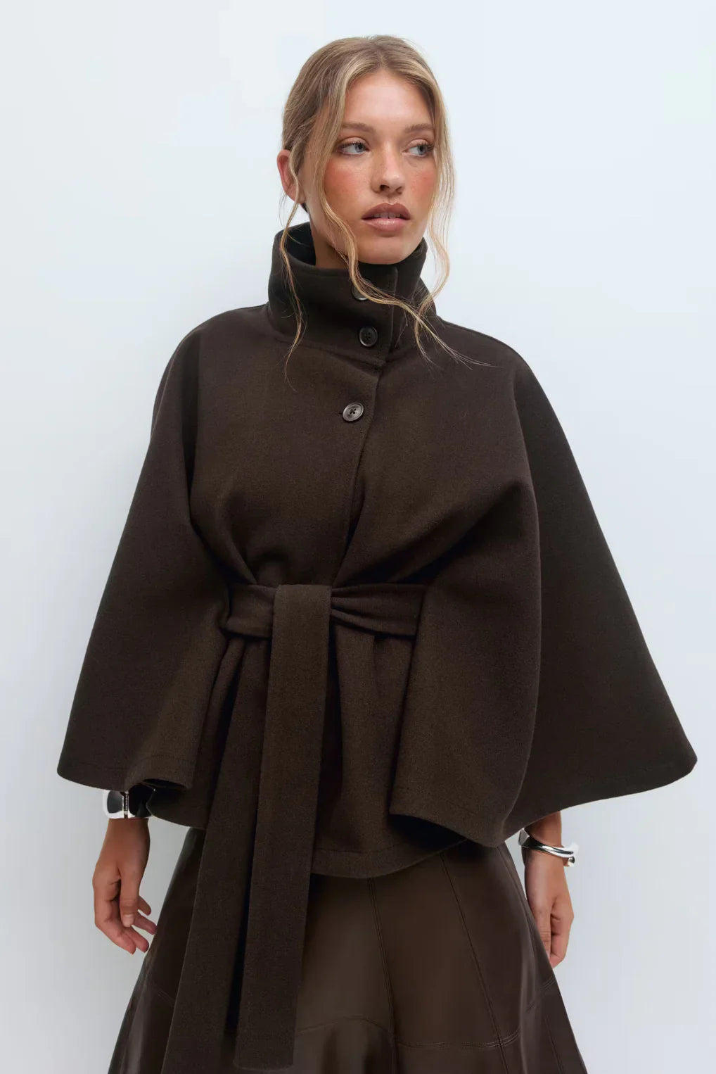 Liora - Belt Cape Jacket