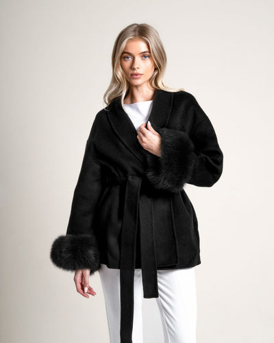 SOPHIA - Fur Trenchcoat