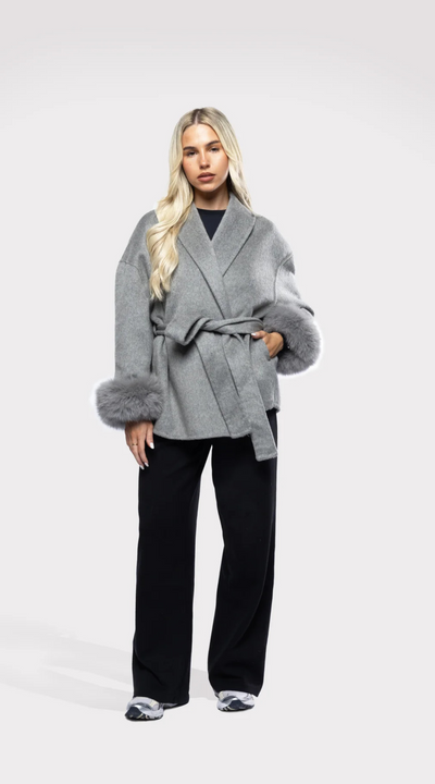 SOPHIA - Fur Trenchcoat