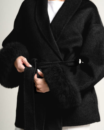 SOPHIA - Fur Trenchcoat