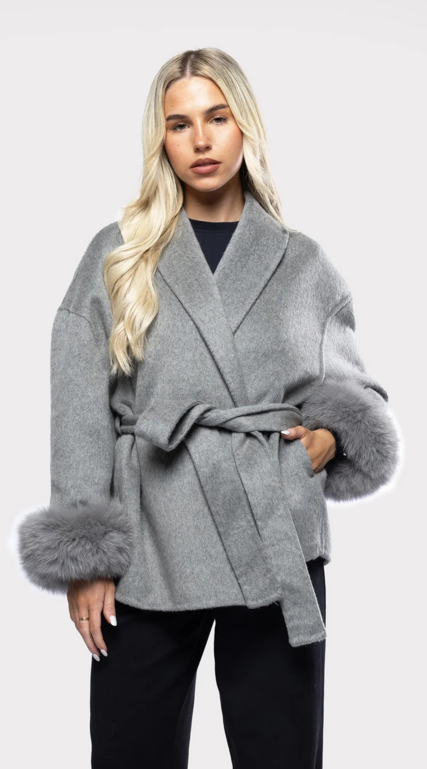 SOPHIA - Fur Trenchcoat