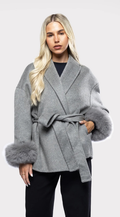 SOPHIA - Fur Trenchcoat