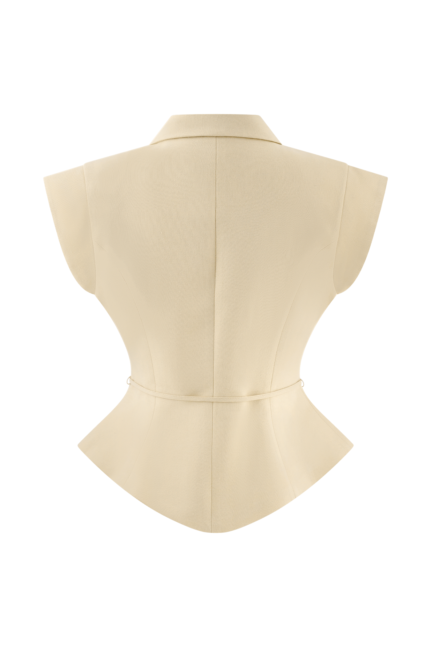 Andina - Linnen top met korte mouwen