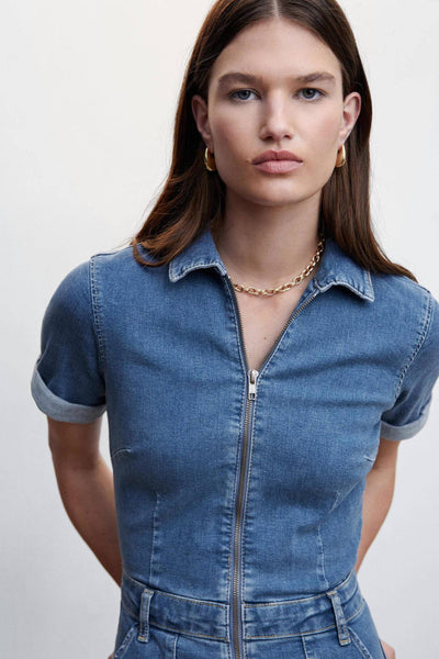 Modi - Denim Overall Jumpsuit