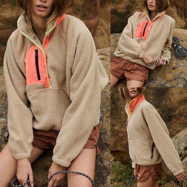 SCUSTY | Cropped Sherpa Fleece Jacket