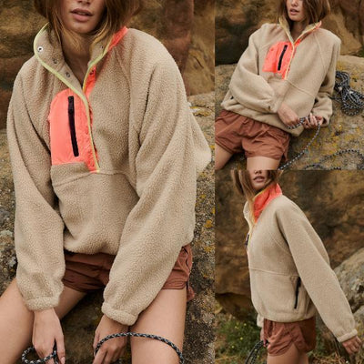 SCUSTY | Cropped Sherpa Fleece Jacket