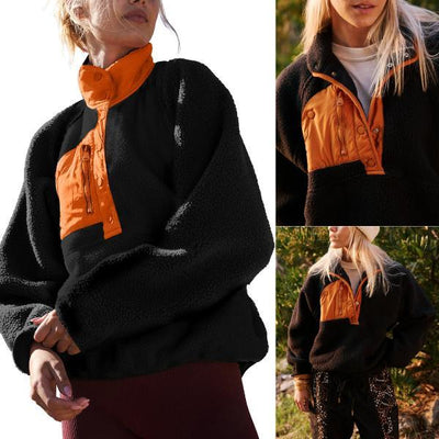 SCUSTY | Cropped Sherpa Fleece Jacket